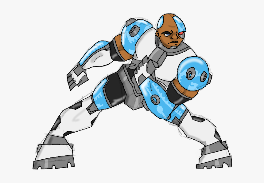 Teen Titans Cyborg Art , Png Download - Teen Titans Cyborg Clipart, Transparent Png, Free Download