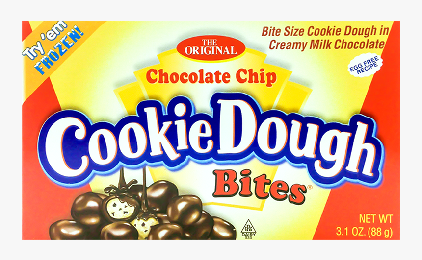 Cookie Dough Bites Chocolate Chip 88g Front - Cookie Dough Bite Png, Transparent Png, Free Download