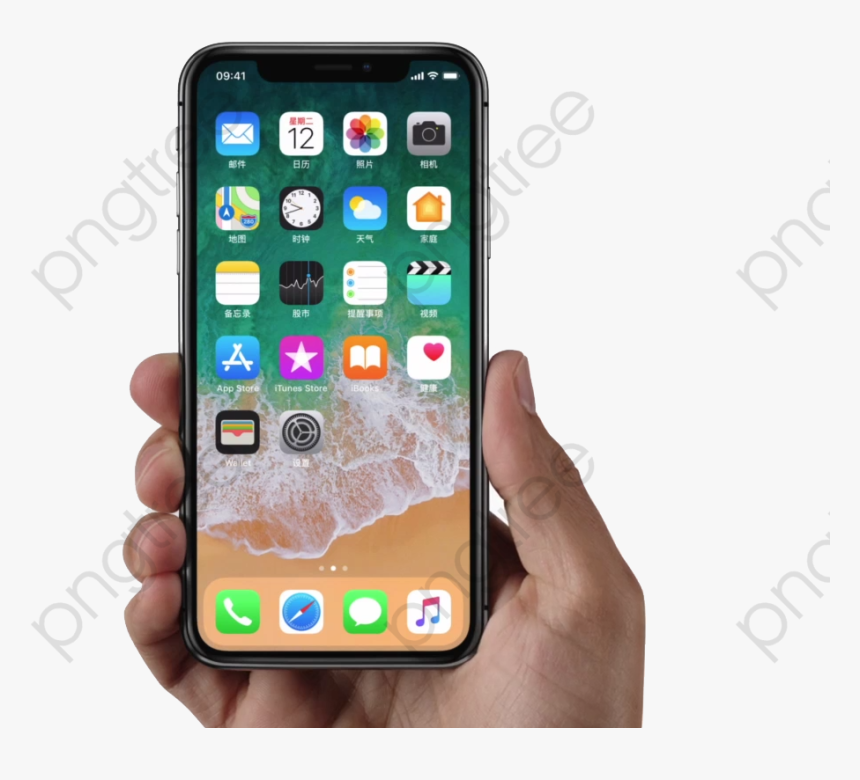 Transparent Iphone Clipart Iphone X Handheld Hd Png Download Kindpng