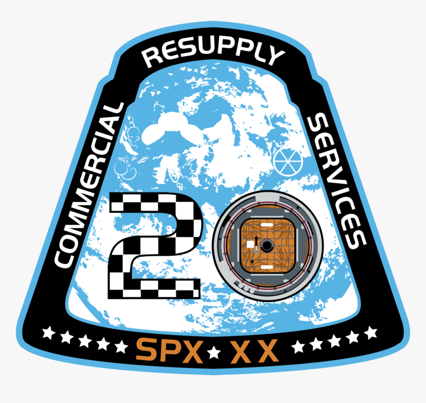 666px Spacex Crs 20 Patch - Spacex Crs 20 Mission Patch, HD Png ...