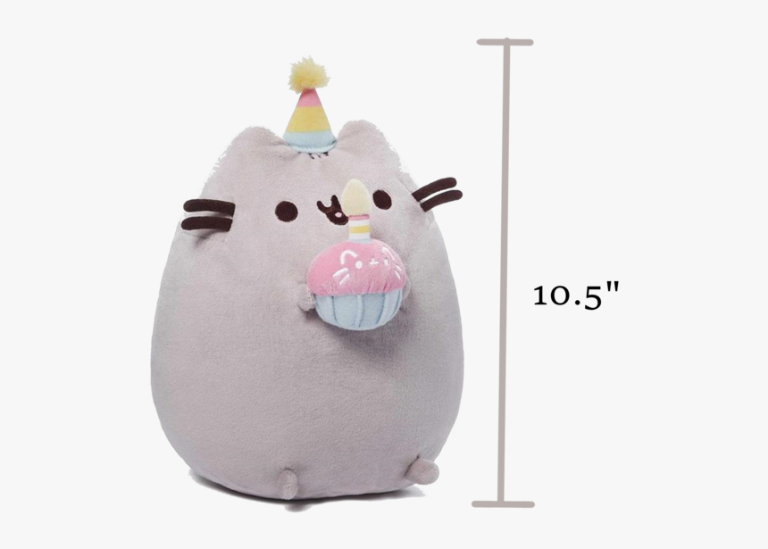 B-day Cupcake, - Pusheen Cat Birthday Plush, HD Png Download, Free Download