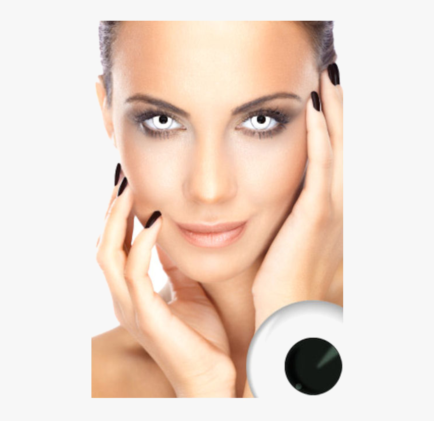 White Contacts With Black Pupil, HD Png Download, Free Download