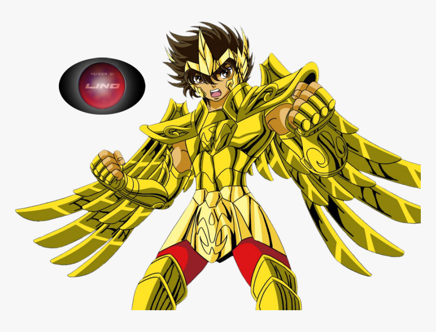 Disfruta De Los 20 Renders Del Anime Caballeros Del - Pegasus Oro, HD Png Download, Free Download