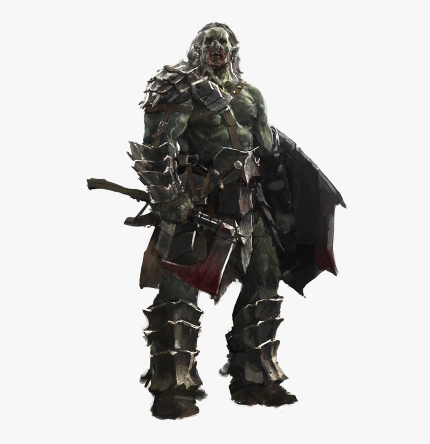 Orc Warrior Png - Half Orc Warrior Dnd, Transparent Png, Free Download