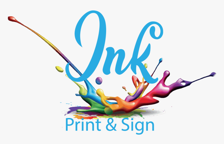 Ink Print And Sign Shop - Colorful Background Png Vector, Transparent Png, Free Download