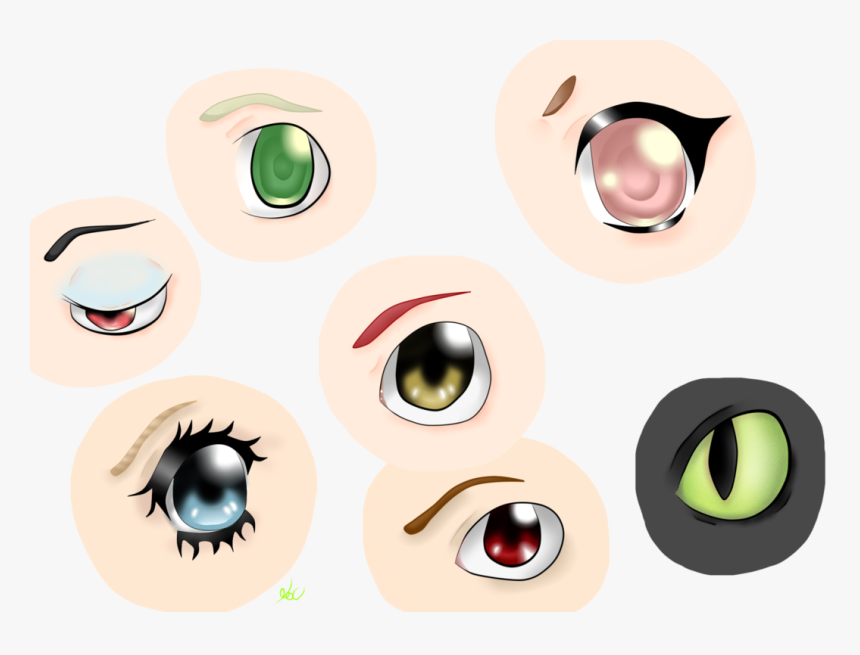 More Eye Practice By Kawaii Onigiri Chan Clipart , - Onigiri, HD Png Download, Free Download