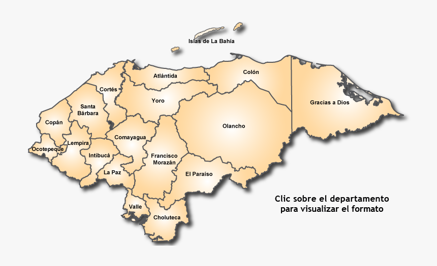 Transparent Mapa De Honduras Png - Ubicacion De Los Grupos Etnicos De Honduras, Png Download, Free Download