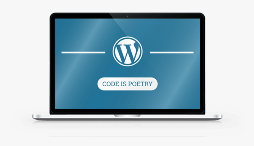 Animate Computer Laptop With Wordpress Logo And Text - Wordpress, HD Png Download, Free Download