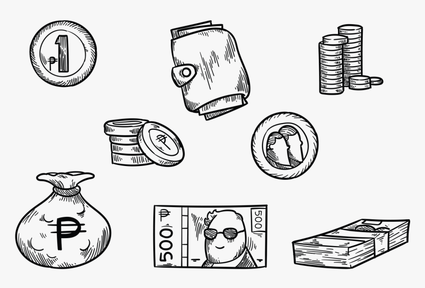 Peso Mexican Money Vector - Money Drawing Peso, HD Png Download, Free Download