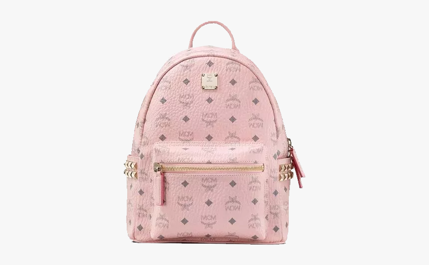 Mcm Stark Side Studs Backpack In Visetos Pink - Diaper Bag, HD Png Download, Free Download