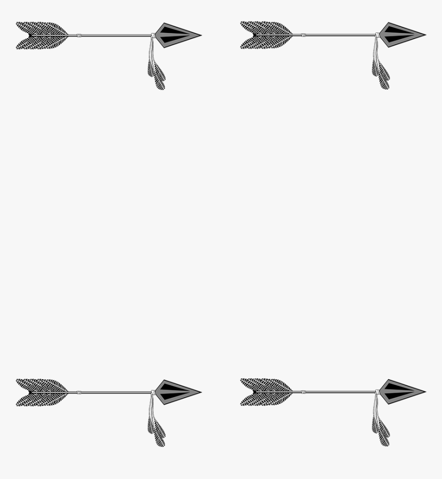 Simple Frame Tribal Arrow Clipart - Arrows Frame, HD Png Download, Free Download
