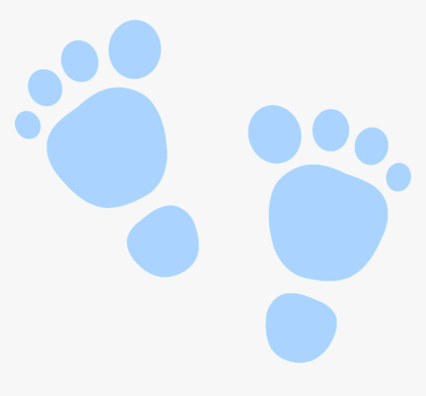 Foot Prints, Foot, Feet, Barefoot, Blue - Baby Girl Sticker, HD Png Download, Free Download