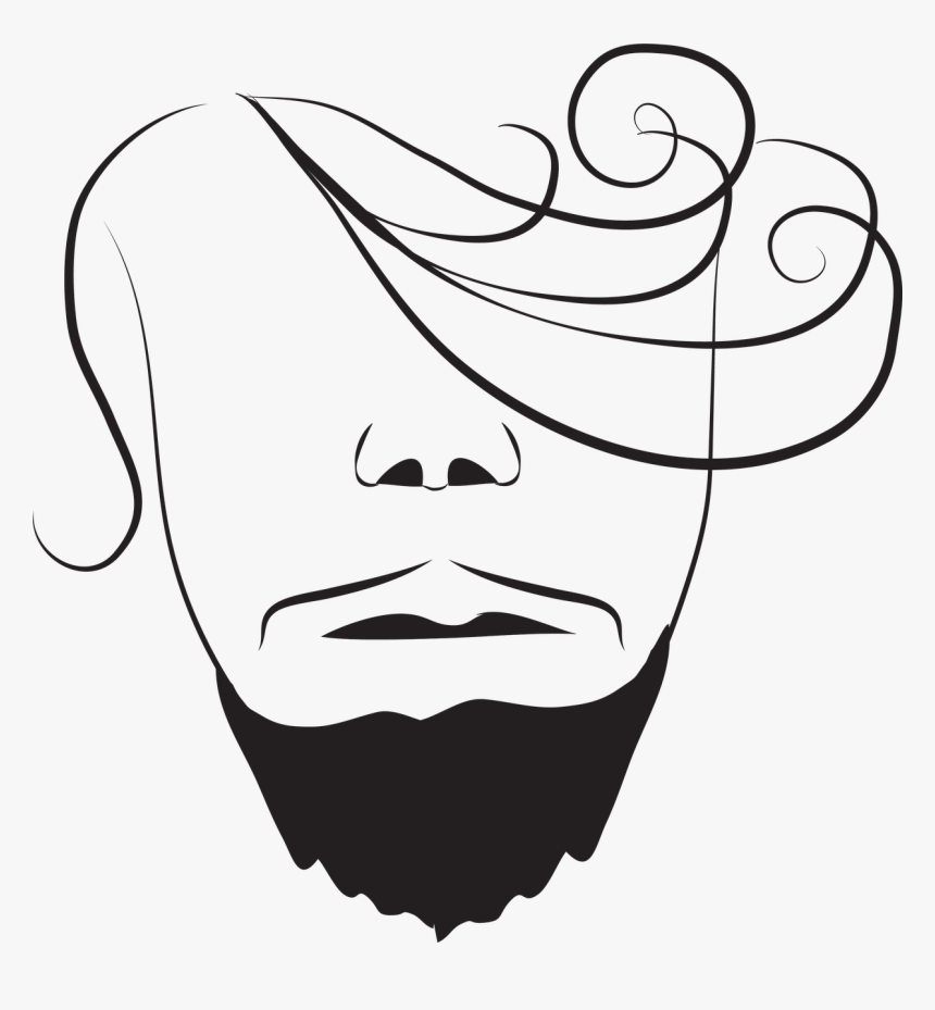 Silueta De Cabello De Hombre Png, Transparent Png, Free Download