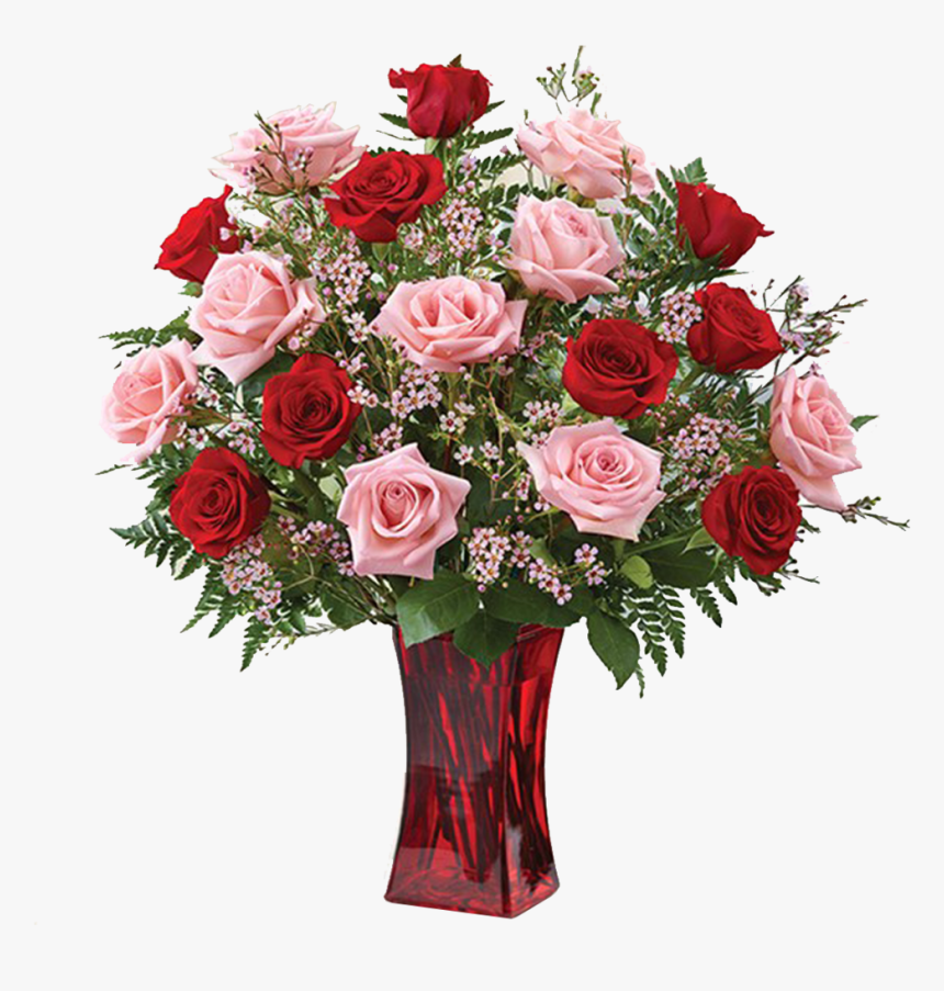 Red & Pink Roses Bouquet - Teleflora Country Sweetheart Bouquet, HD Png Download, Free Download