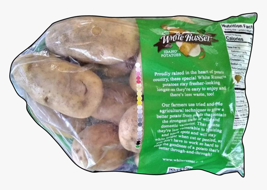 Gmo White Russet Potato - Russet Burbank Potato, HD Png Download, Free Download