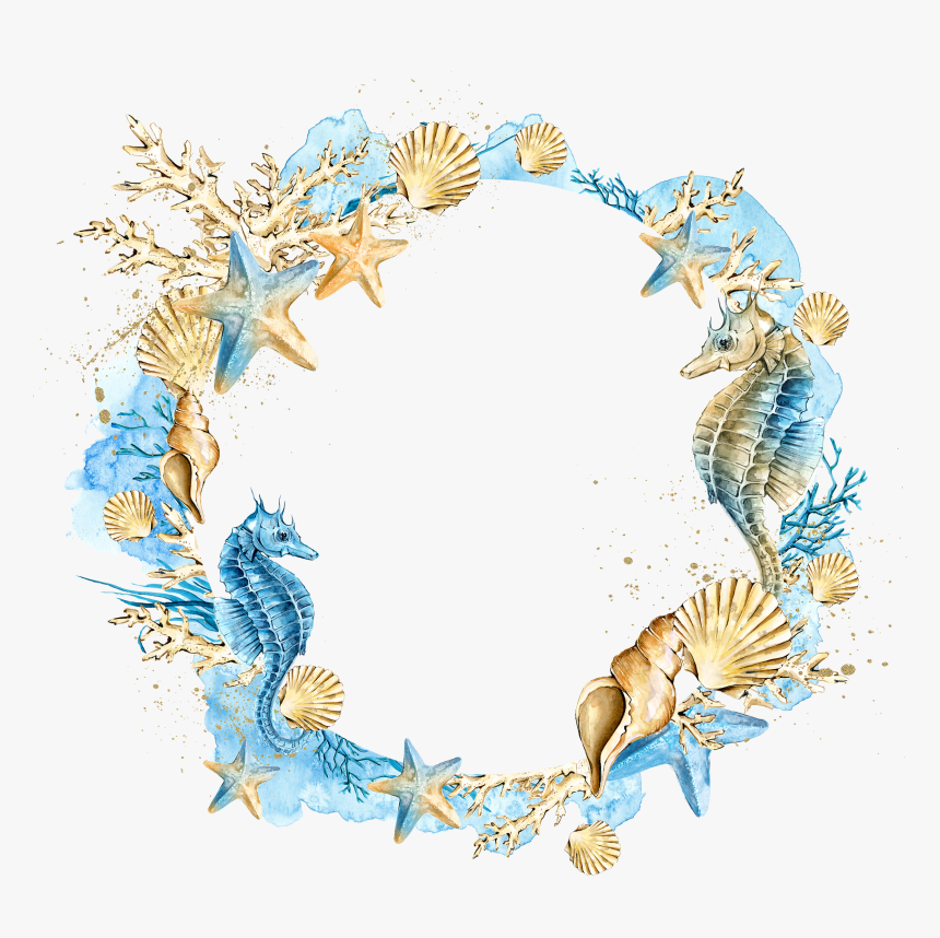 Sea Clipart Wreath - Corona De Mar Png, Transparent Png, Free Download