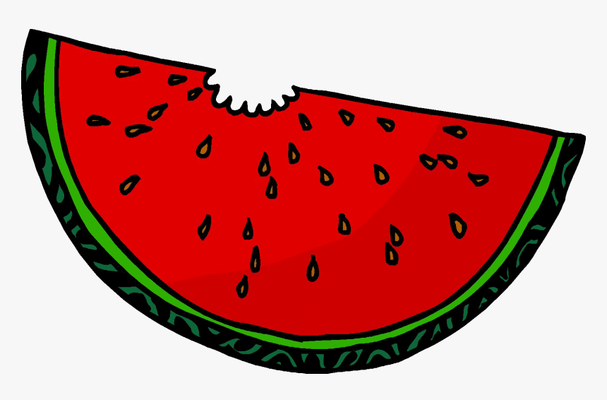 Watermelon Clipart June - Cartoon Image Of Watermelon, HD Png Download, Free Download