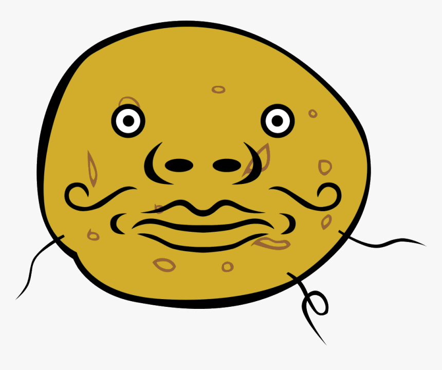 Transparent Potato Png - Potato With A Face Png, Png Download, Free Download