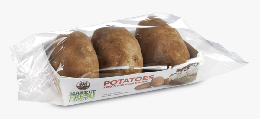 Potatoes 3pack No Background 2 - Bread Roll, HD Png Download, Free Download