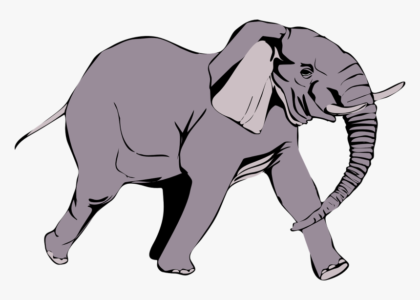 Elephant Wild Animal Free Picture - Elephant Clip Art, HD Png Download, Free Download