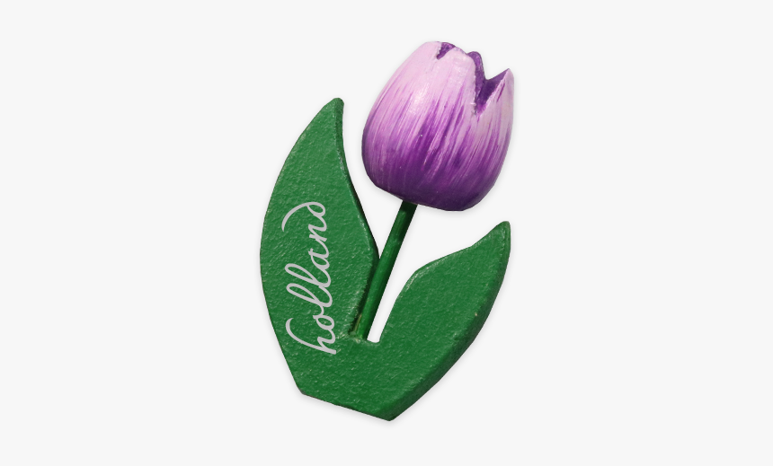 Wooden Tulip Magnet Purple - Tulip, HD Png Download, Free Download