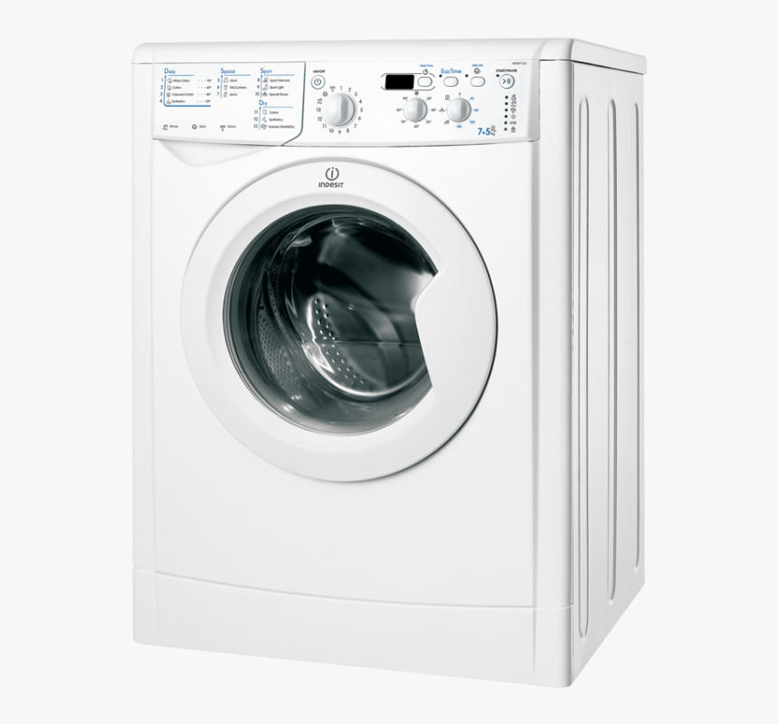 Indesit Iwdd7123 Washer Dryer - 7kg Wash 5kg Dry Load A Energy Rating Freestanding, HD Png Download, Free Download