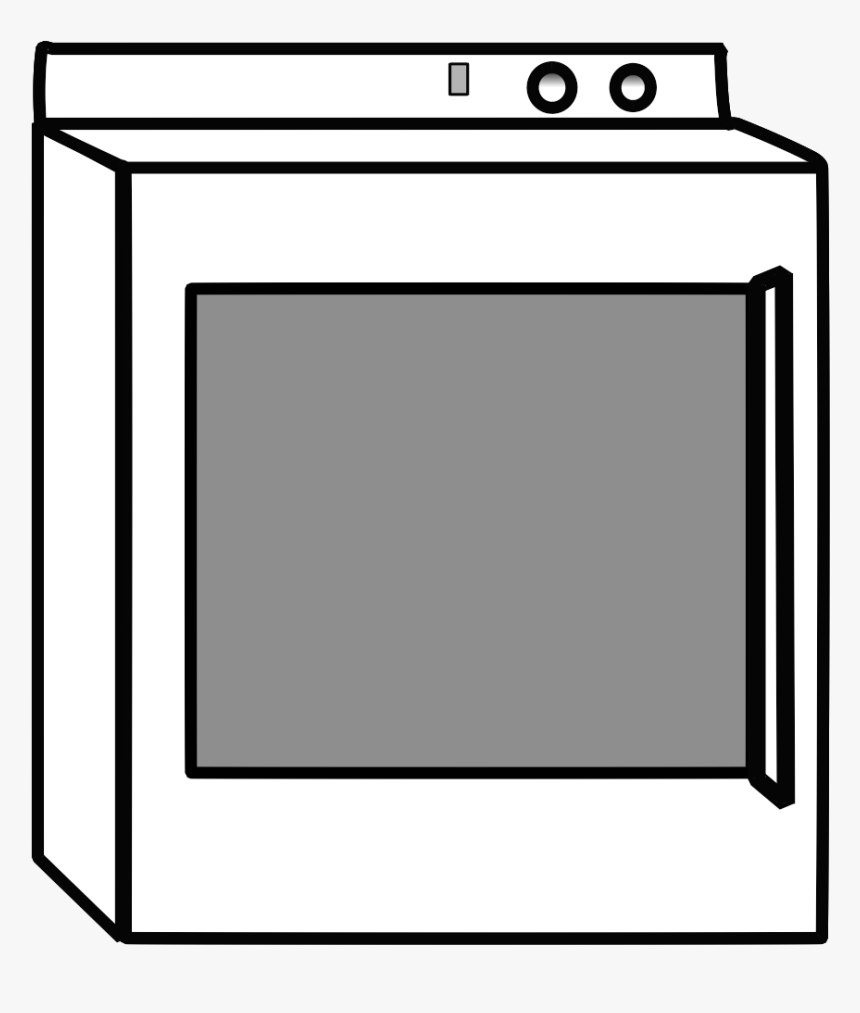 Transparent Bg Office - Washing & Dryer Machine Line Art, HD Png Download, Free Download