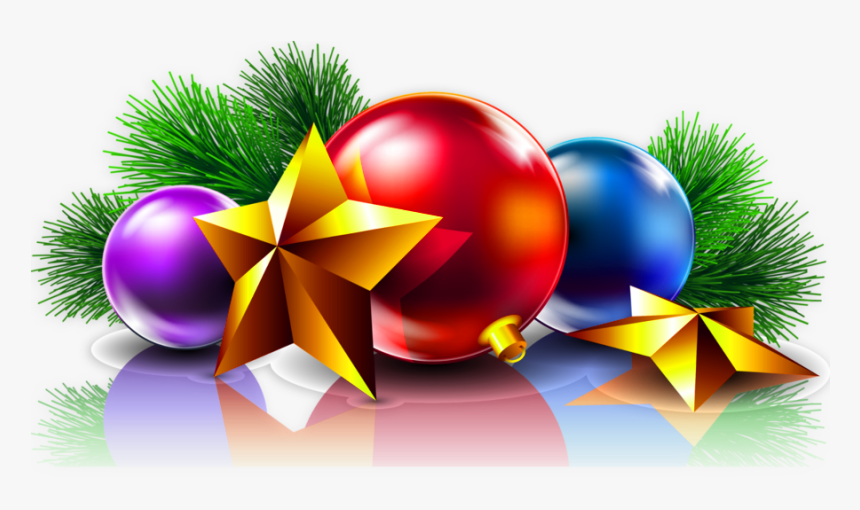 Christmas Balls And Stars, HD Png Download, Free Download