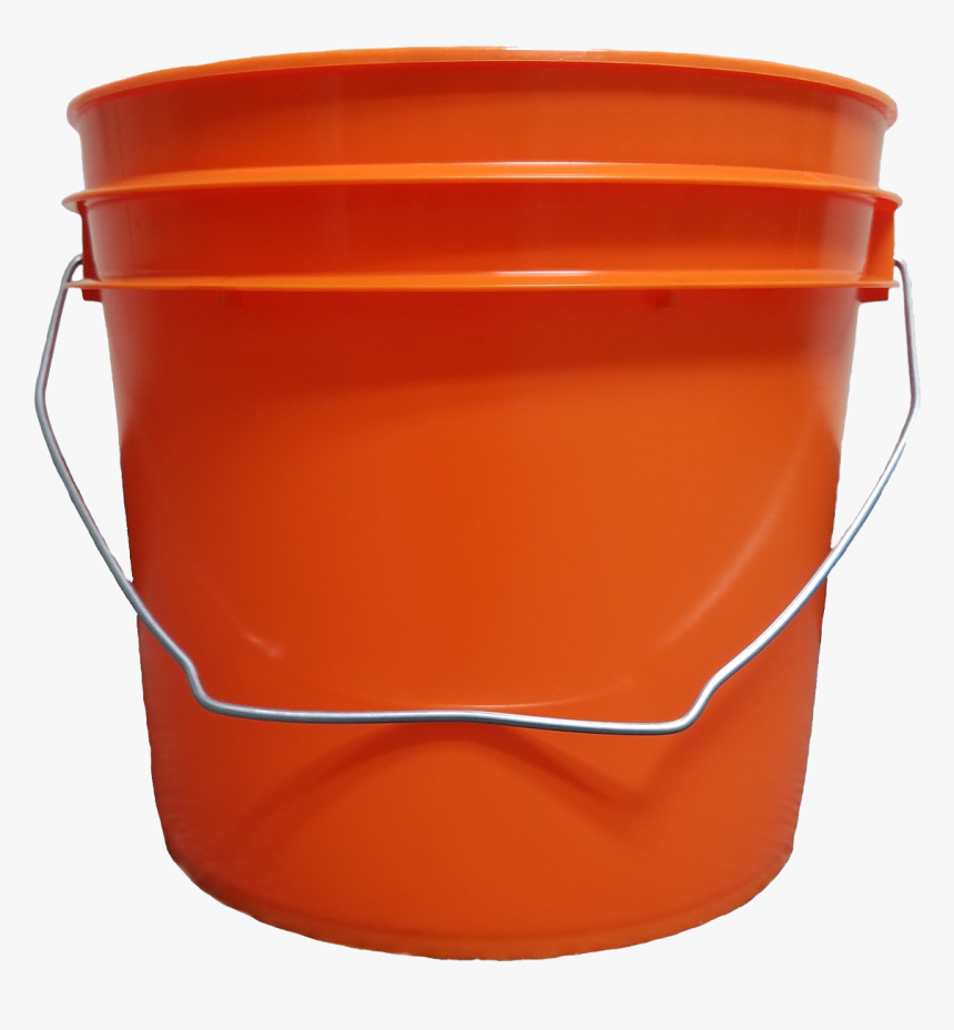 Plastic Bucket Png Image File - Orange Bucket, Transparent Png, Free Download