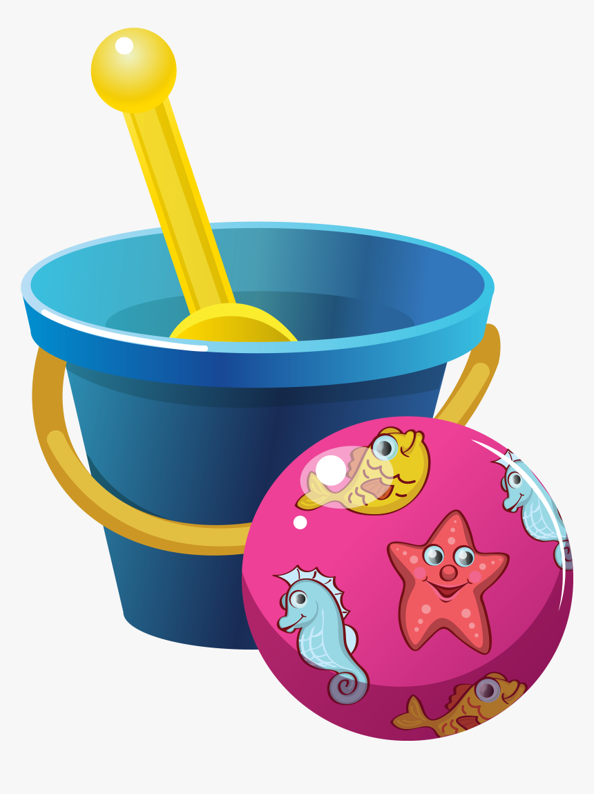 Beach Bucket Clipart Png, Transparent Png, Free Download