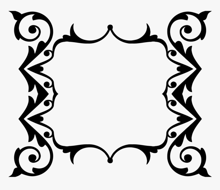 Snowflake Flourish Lineart - Circle, HD Png Download, Free Download