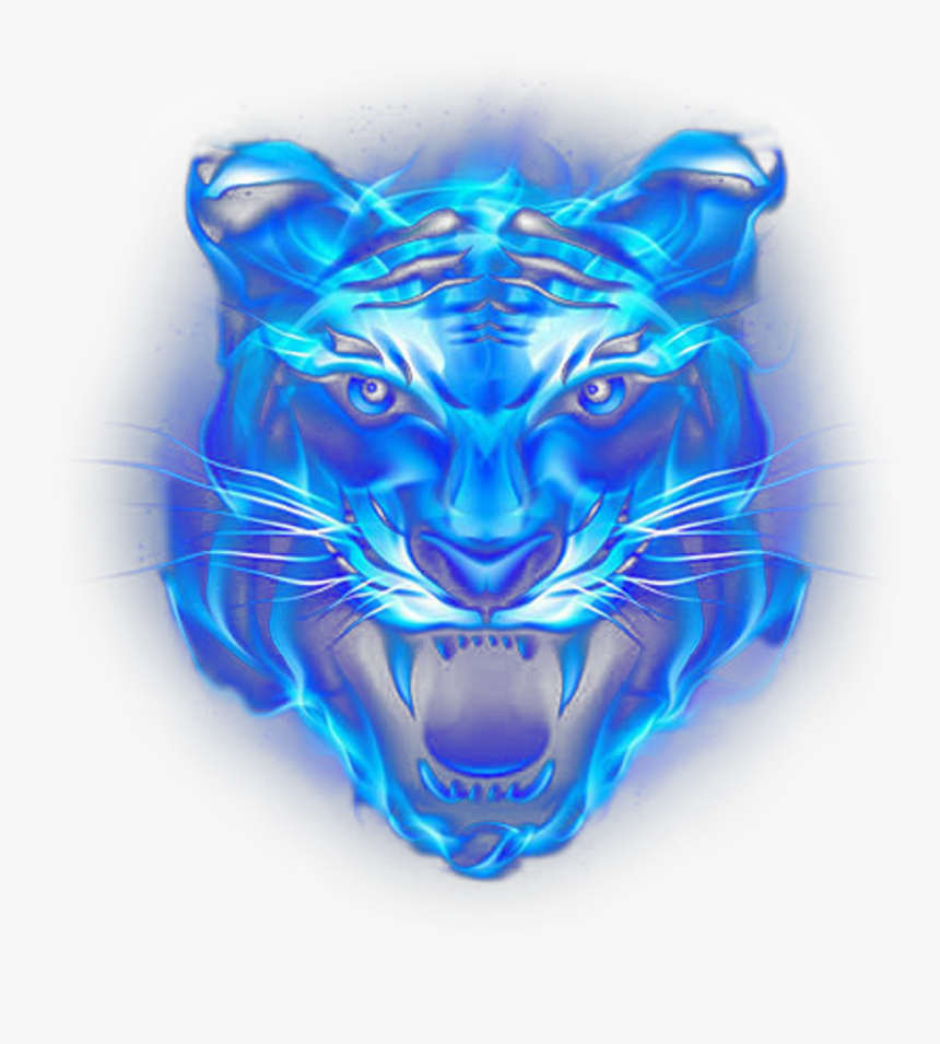 #lion #blue #fire #water #metallic #neon #light - Fire And Water Lion ...
