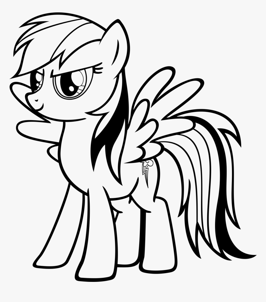 Download My Little Pony Rainbow Dash Coloring Pages - Rainbow Dash Coloring Pages Printable, HD Png ...