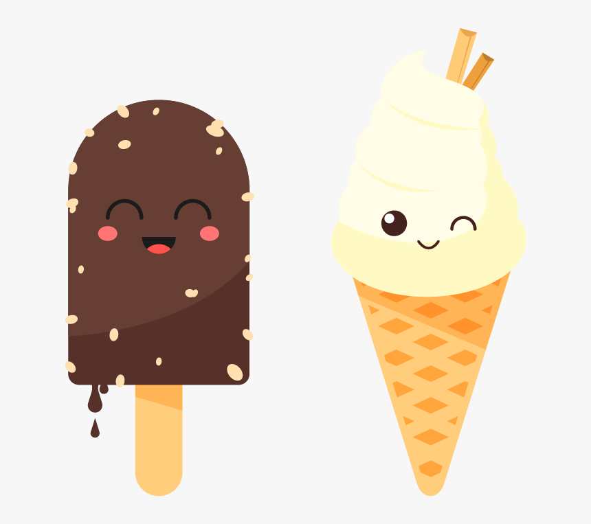 Clip Art Pop Brownie Italian Combination - Ice Cream Popsicles Cartoon, HD Png Download, Free Download