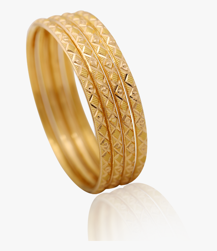 Curvy Wave Gold Bangle - Bangle, HD Png Download, Free Download