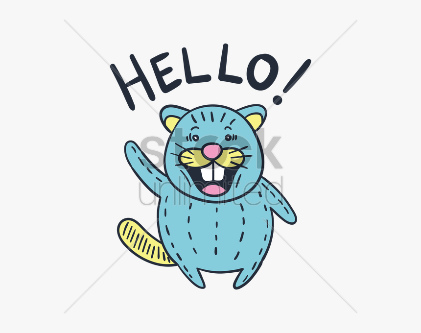 Wave Greeting Cartoon, HD Png Download, Free Download