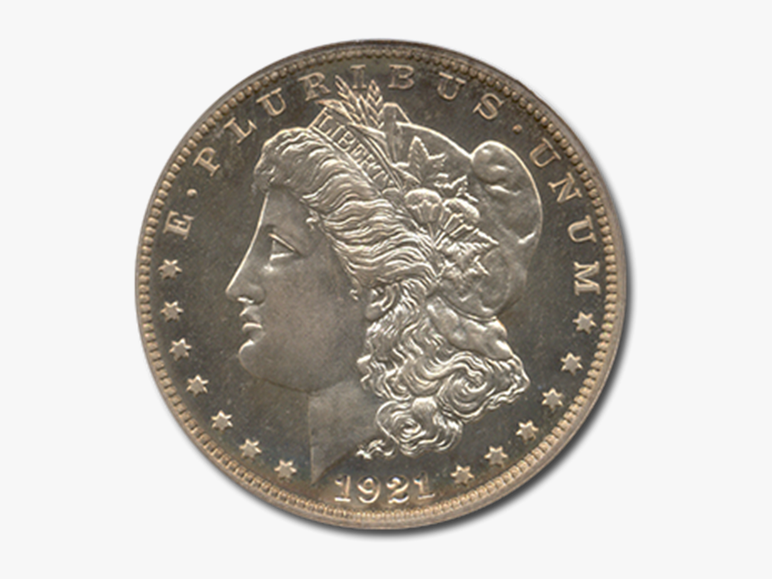Picture Of 1921 Morgan Silver Dollar - Morgan Silver Dollar, HD Png Download, Free Download