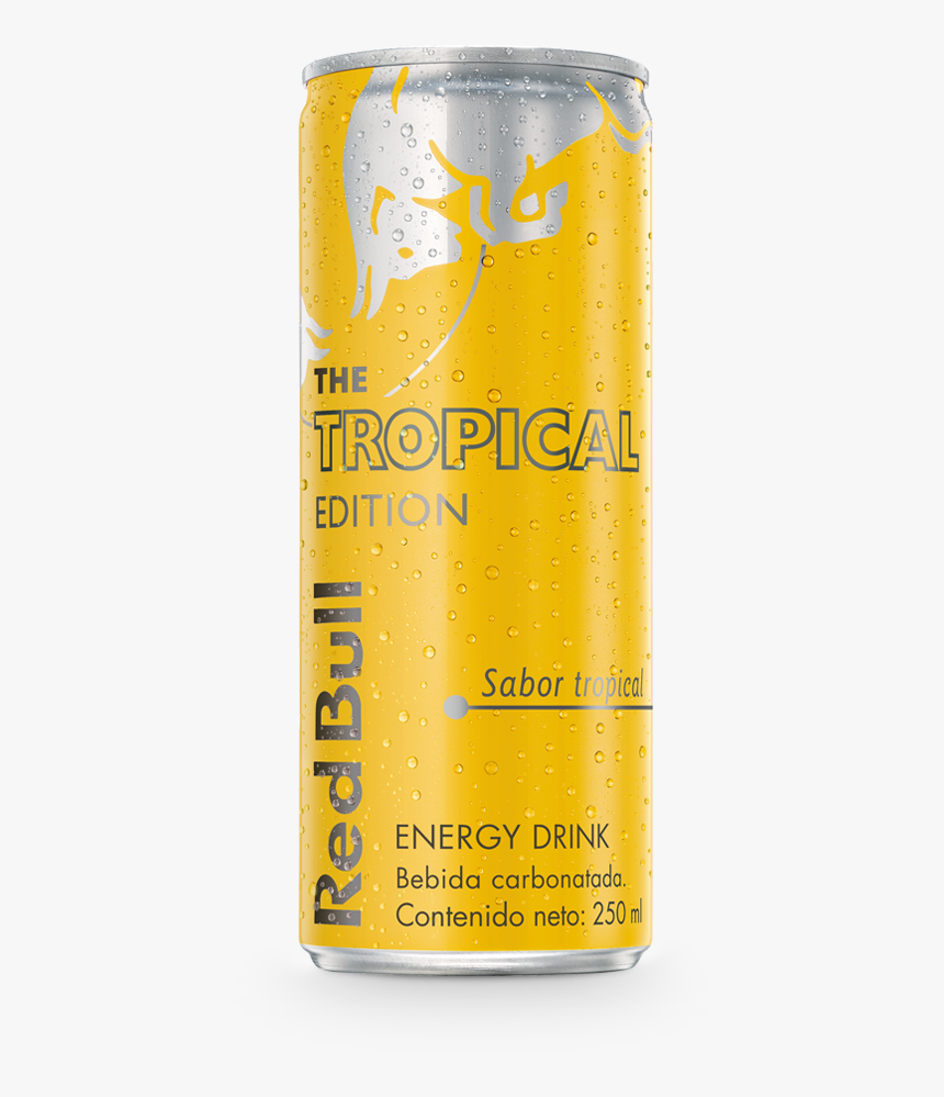 Red Bull Tropical Edition , Png Download - Green And Yellow Redbull, Transparent Png, Free Download