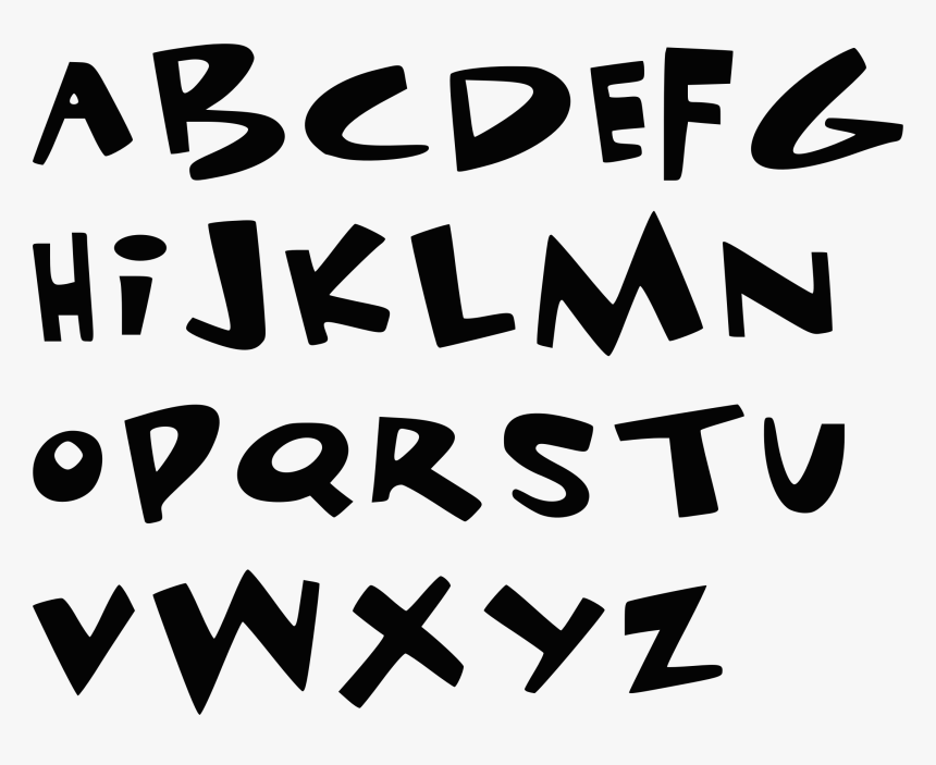 Cartoon Alphabet Clip Arts - Alphabet Transparent Cartoon, HD Png Download, Free Download