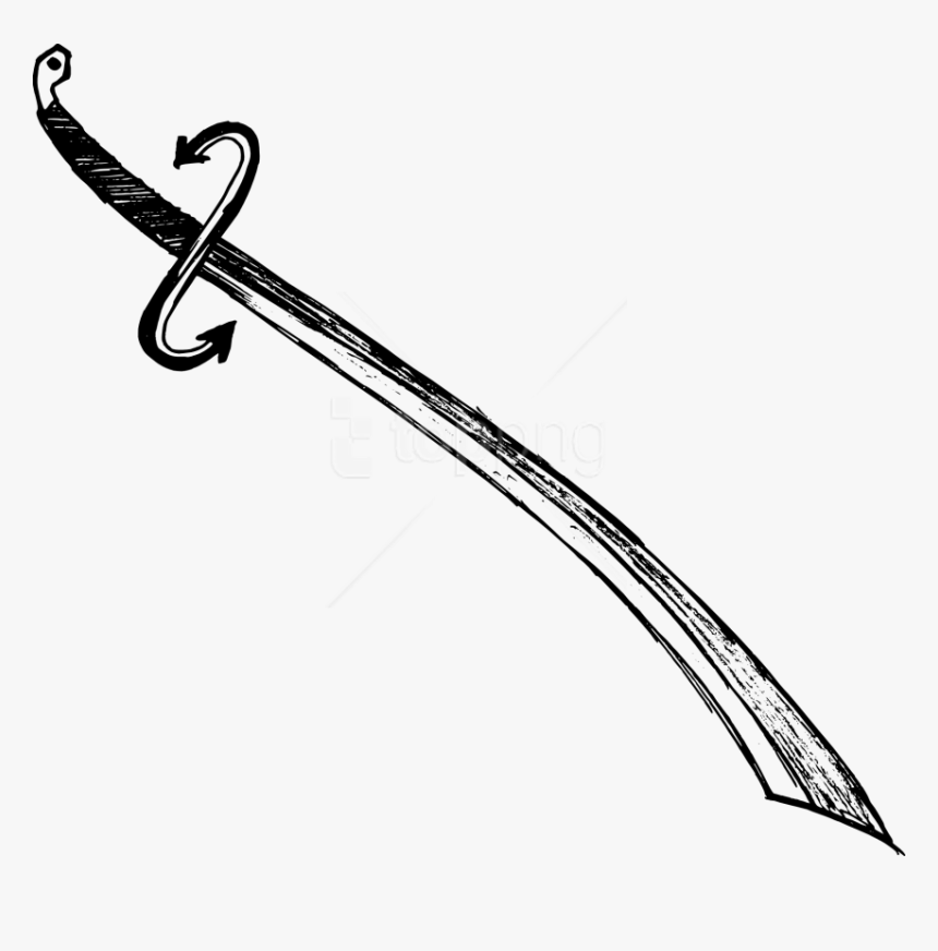 Free Png Sword Drawing Png Images Transparent - Sword Drawing Transparent Background, Png Download, Free Download