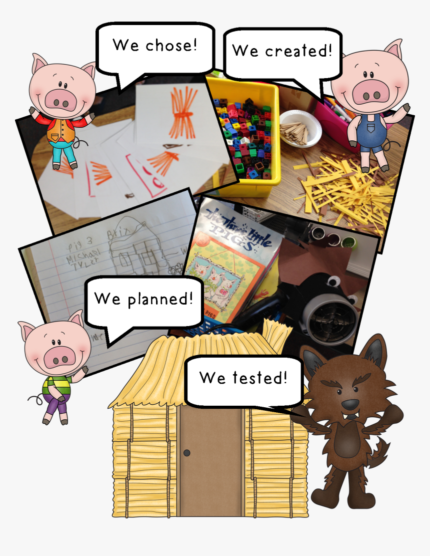 Stem Challenge Three Little Pigs, HD Png Download, Free Download