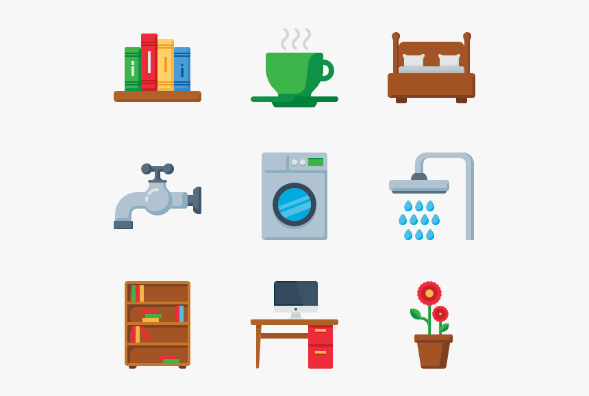 Symbols Vector Furniture - Home Furniture Icon Png, Transparent Png, Free Download