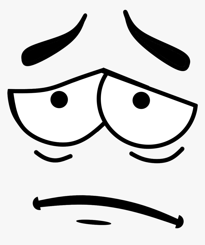 Cute Outline Face Art Emoji Png Picture - Line Art, Transparent Png, Free Download