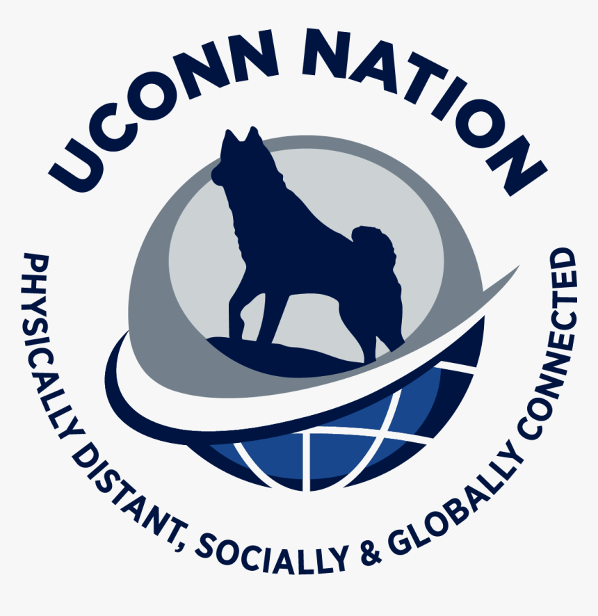 Uconn Nation Physically Distant, Socially And Globally - Non-sporting Group, HD Png Download, Free Download