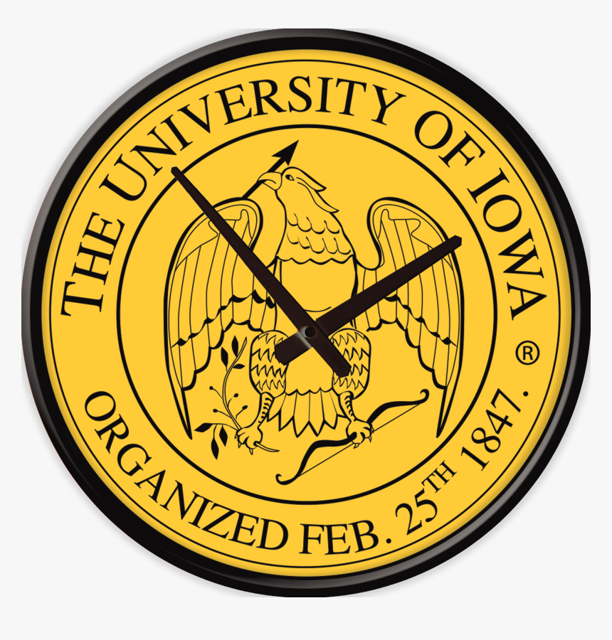 Iowa Hawkeyes 17 Inch Team Disc Wall Clock Seal - National University Of Luján, HD Png Download, Free Download