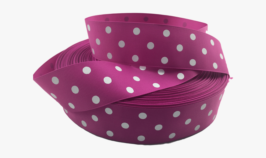 Ribbons [tag] Medium Pink Polka Dot Grosgrain Ribbon - Polka Dot, HD Png Download, Free Download