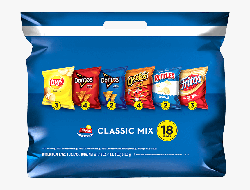 Frito-lay® Classic Mix Variety Pack - Frito Lay Flavor Mix, HD Png Download, Free Download