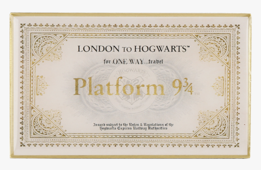 Wizarding World Harry Potter Slytherin Magnetic Notepad - Hogwarts Express  Ticket, HD Png Download - kindpng