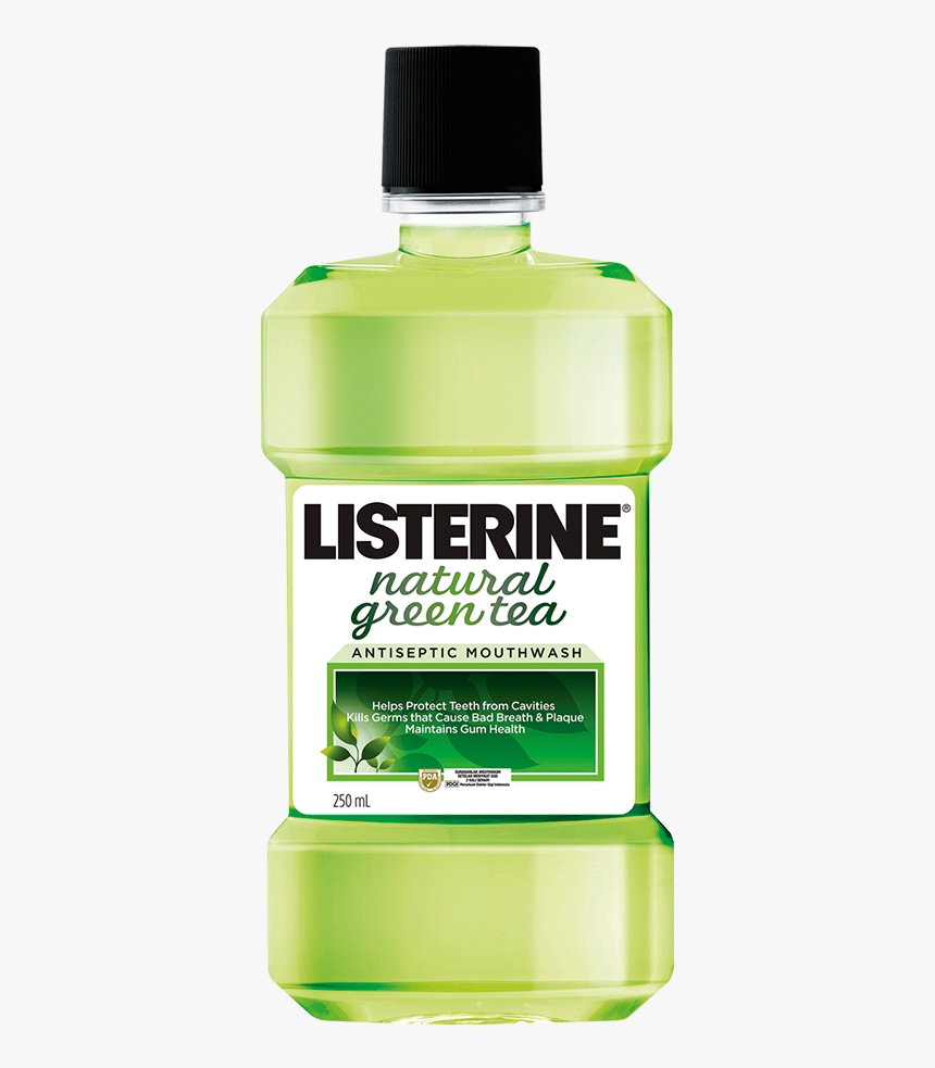 Listerine Natural Green Tea Mouthwash , Png Download - Listerine Green Tea Mouth Wash 250ml, Transparent Png, Free Download