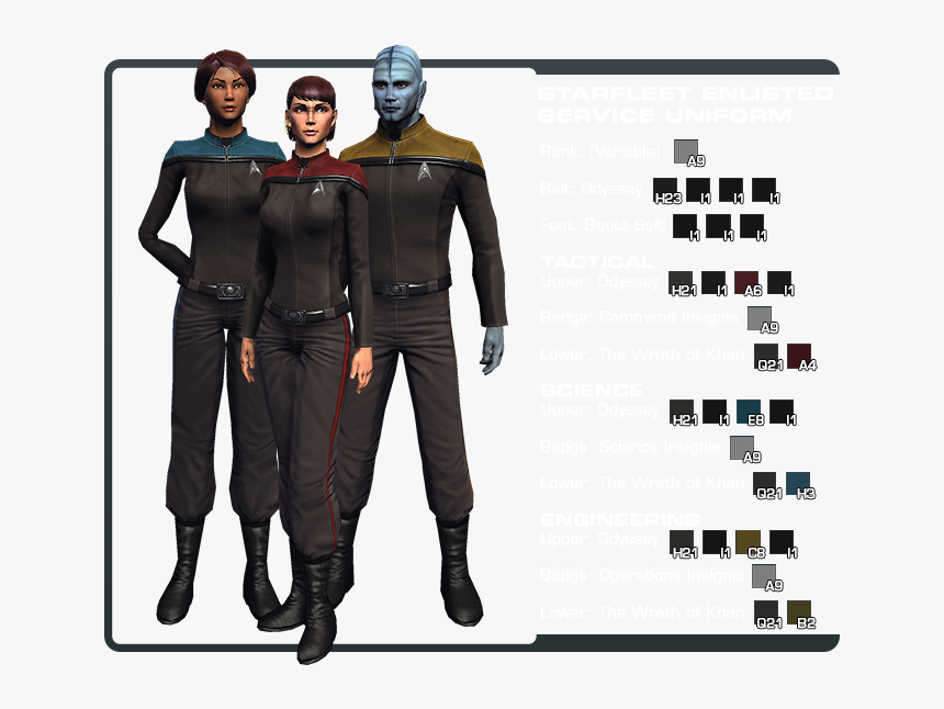 Starfleet Enlisted Uniform, HD Png Download, Free Download